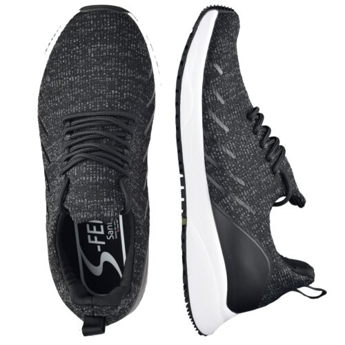 Luzon S-Feel Black with White Sole - Image 9